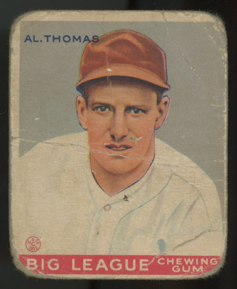 1933 Goudey Al Thomas #169 Poor