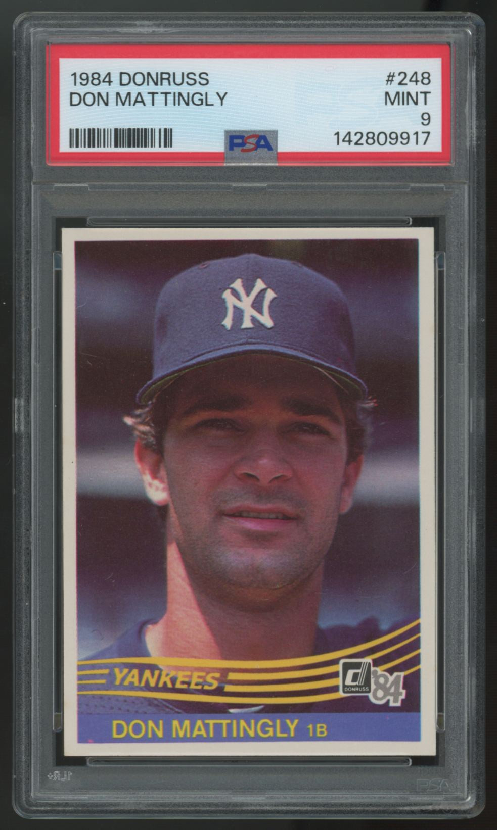 1984 Donruss Don Mattingly RC #248 PSA 9 *917