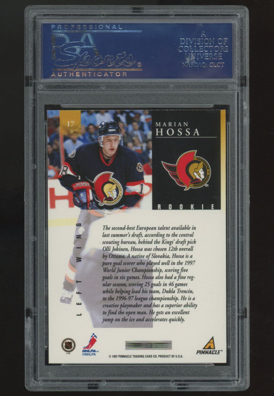 1997-98 Pinnacle Marian Hossa RC #17 PSA 10