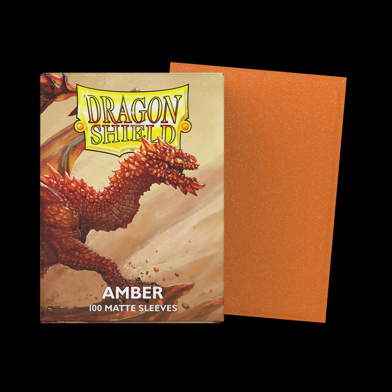 Dragon Shield: Standard Matte Card Sleeves 100ct - Amber