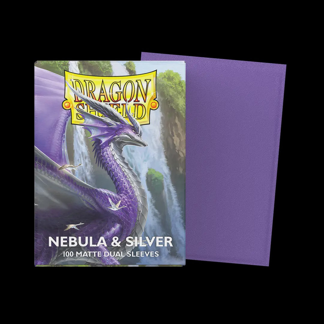 Dragon Shield: Standard Dual Matte Card Sleeves 100ct - Nebula & Silver