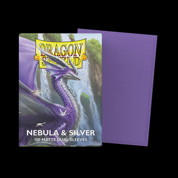 Dragon Shield: Standard Dual Matte Card Sleeves 100ct - Nebula & Silver