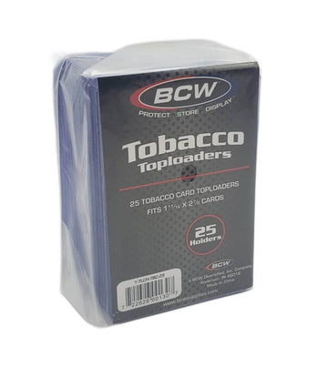 BCW Tobacco Card Toploaders 25 Count