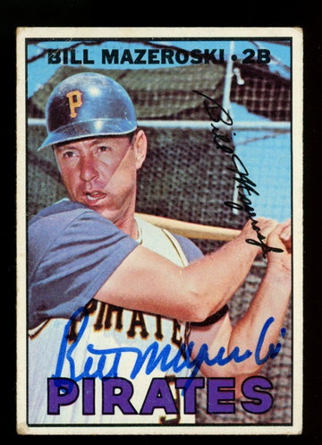 1967 Topps Bill Mazeroski #510 Signed Autographed Card JSA