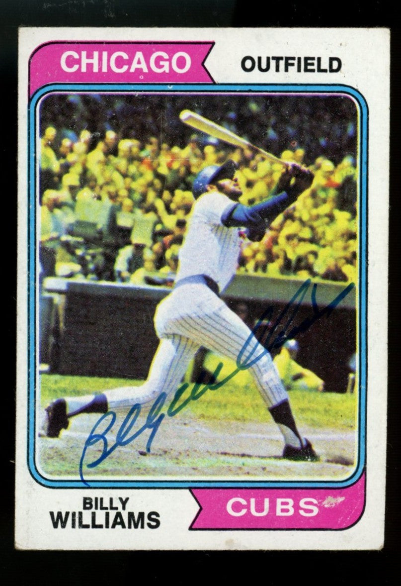 1974 Topps Billy Williams #110 Signed Autographed Card JSA
