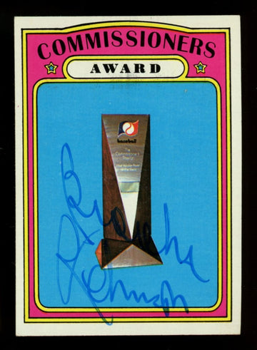 1972 Topps Brooks Robinson #621 Commissioners Award Signed Autographed Card JSA