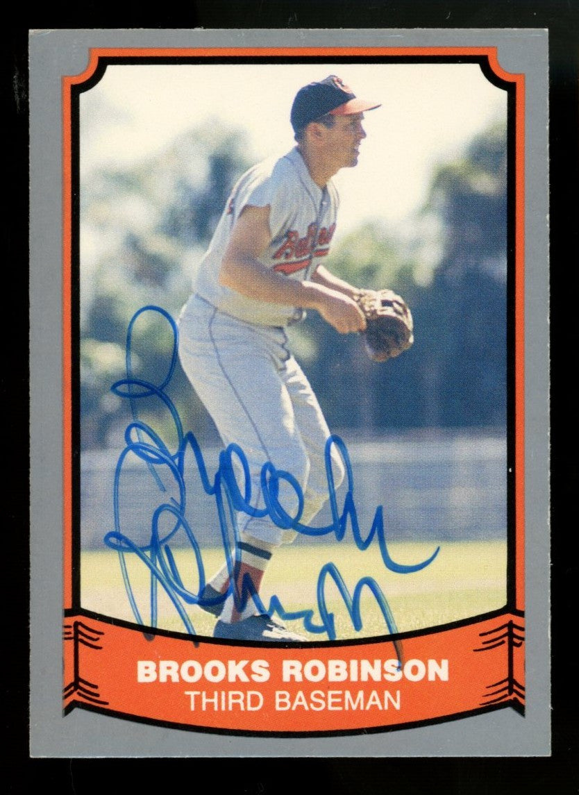 1986 Pacific Brooks Robinson #3 Signed Autographed Card JSA