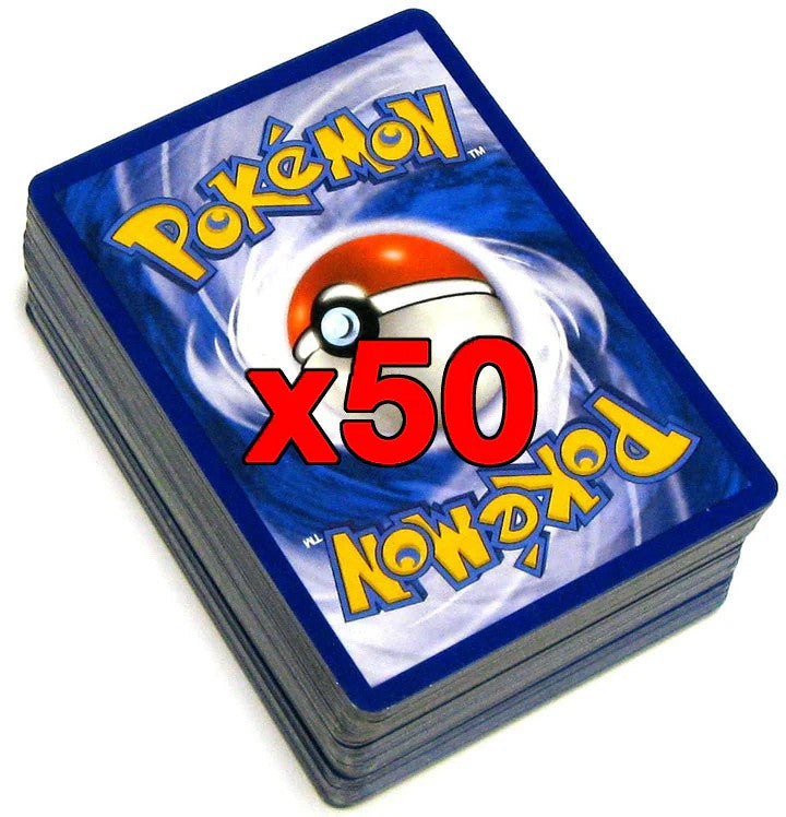 Pokemon Trading Card Game Assorted Bulk Lot of 50 Cards (Random Sets)