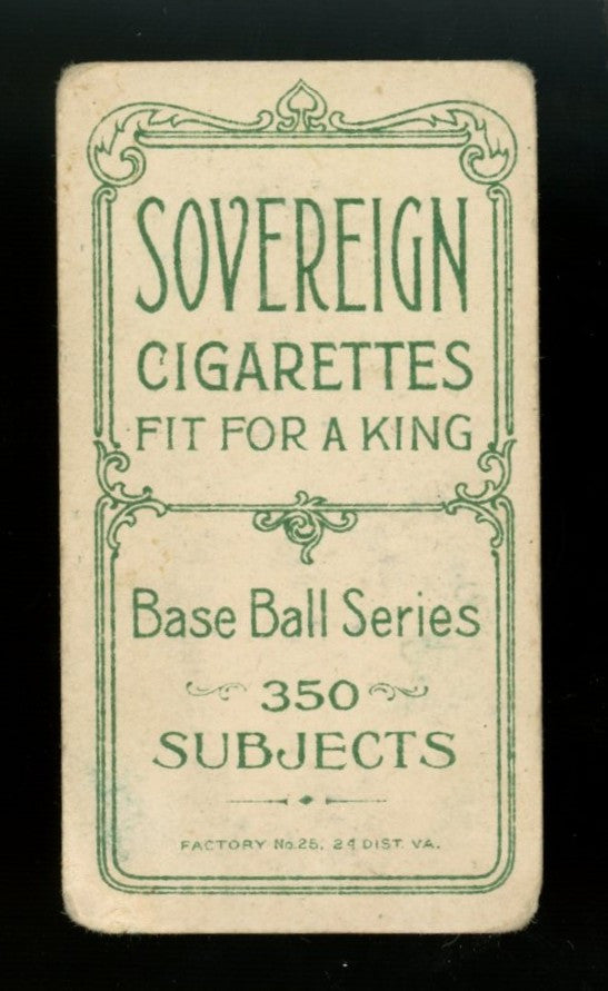1909-1911 T206 Frank Smith Sovereign Back Low Grade