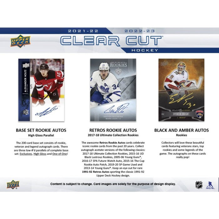 2022/23 Upper Deck Clear Cut Hockey Hobby Case (30)