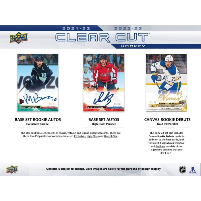 2022/23 Upper Deck Clear Cut Hockey Hobby Case (30)