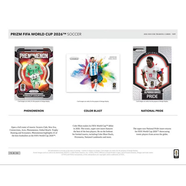 2026 Panini Prizm FIFA World Cup Soccer Retail Box