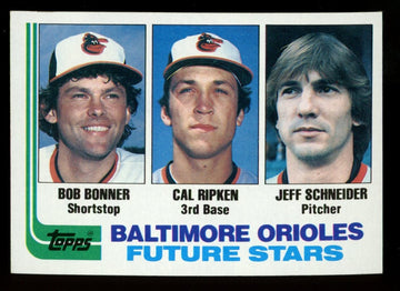 1982 Topps Bonner Ripken Schneider RC Future Stars #21 NM+