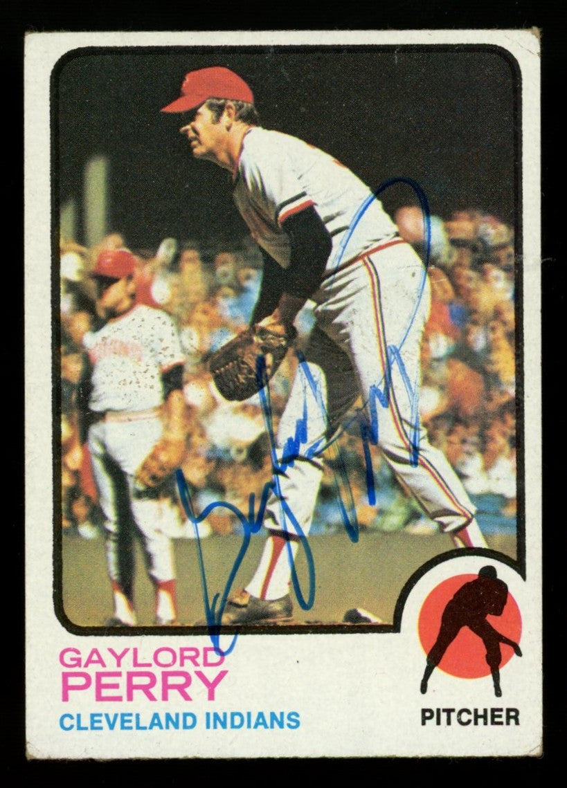 1973 Topps Gaylord Perry #400 Signed Autographed Card JSA