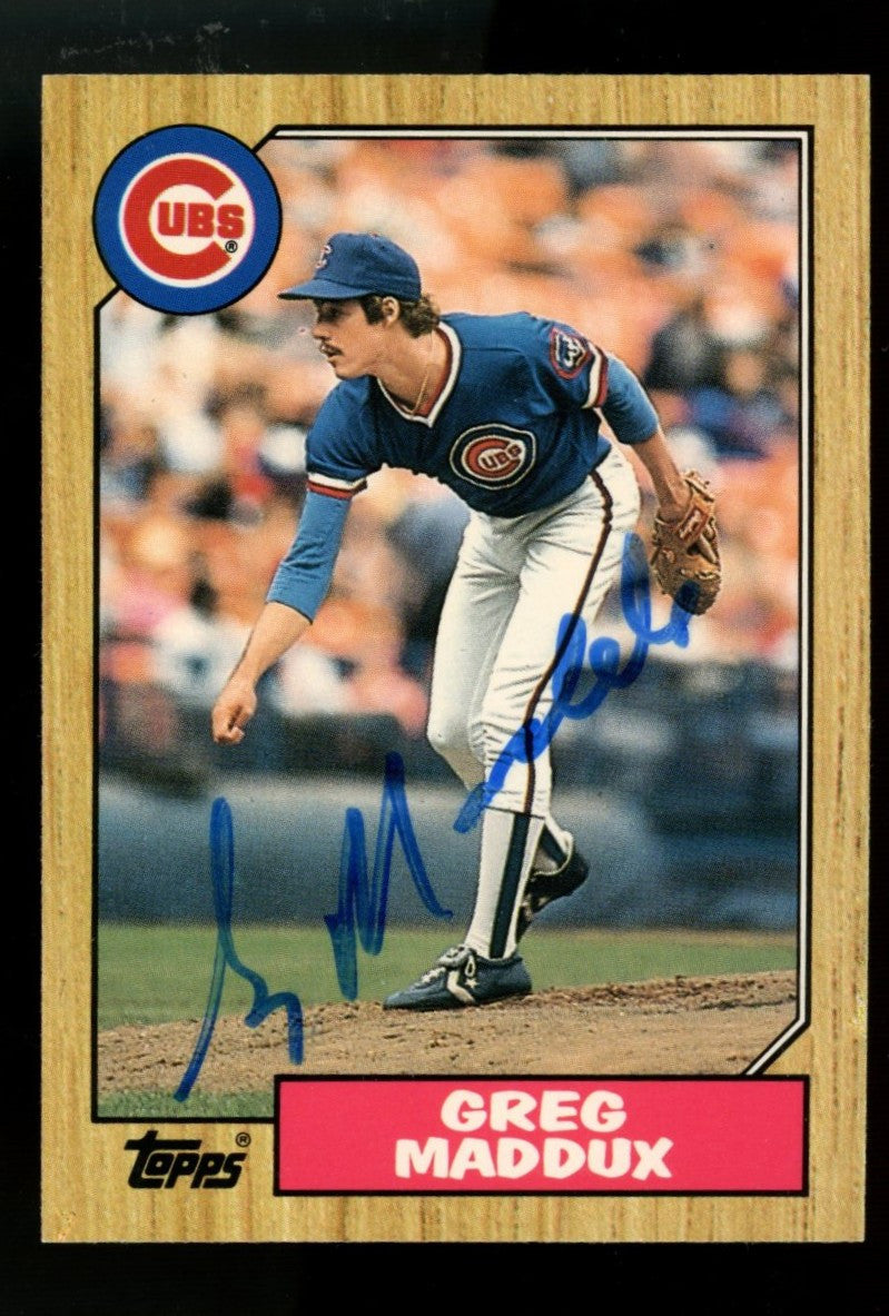 1987 Topps Traded Greg Maddux RC #70T Signed Autographed Card JSA