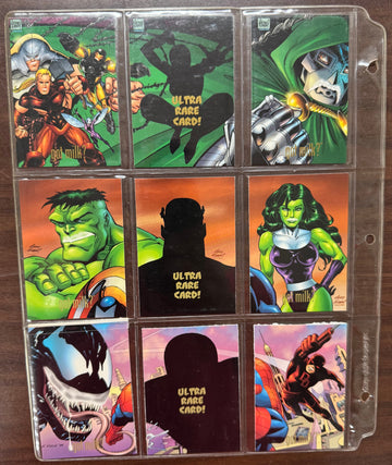 1999 Marvel Comics Got Milk? Ultra Rare Promo Card Set (9) EX