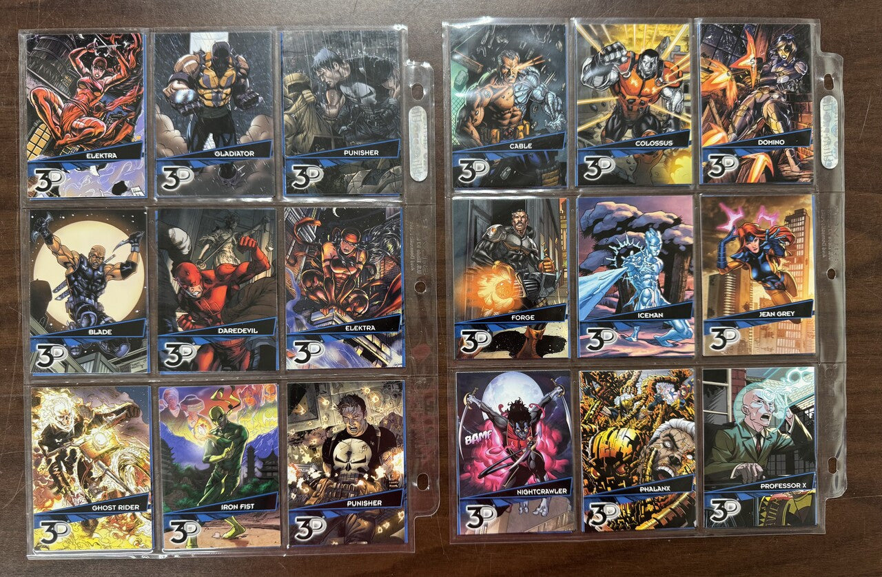 2015 Upper Deck Marvel 3D Complete Base Set (72) NM