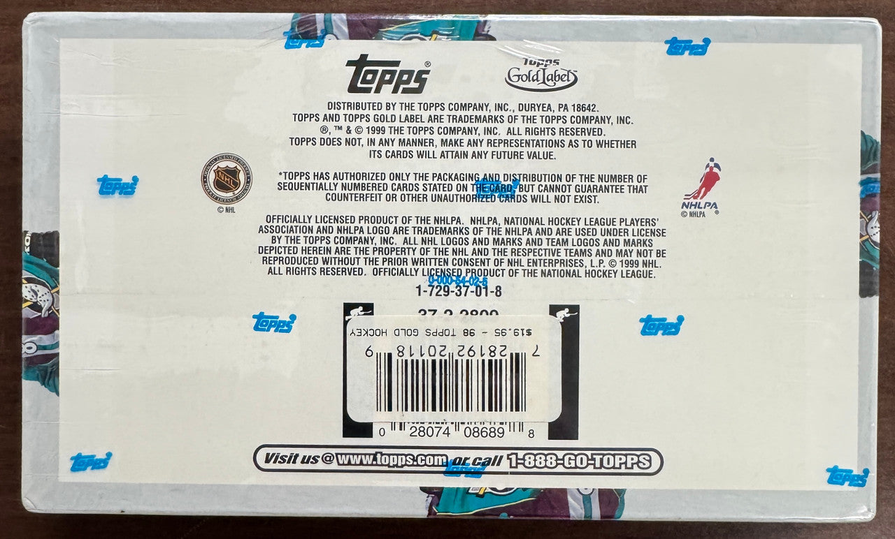 1998/99 Topps Gold Label Hockey 24 Pack Box Factory Sealed