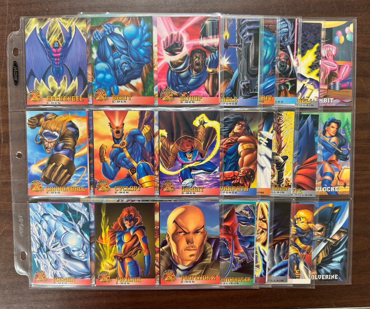 1996 Fleer X-Men Marvel Complete Base Set (100) NM