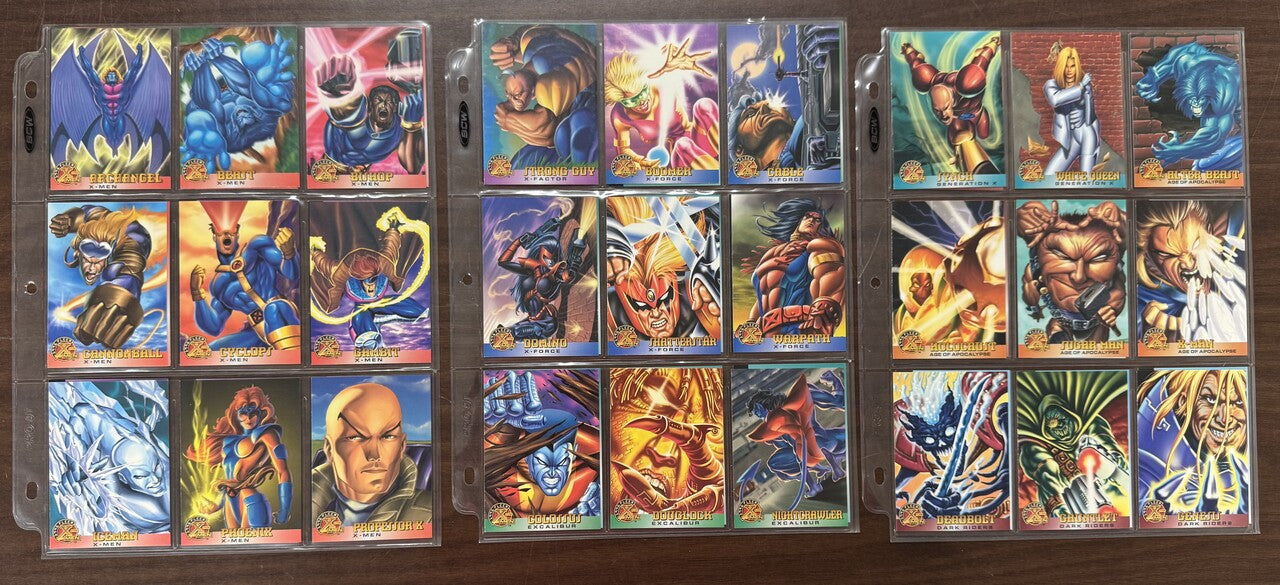 1996 Fleer X-Men Marvel Complete Base Set (100) NM