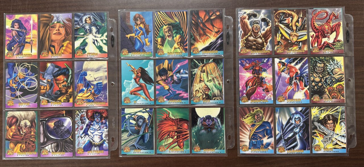 1996 Fleer X-Men Marvel Complete Base Set (100) NM