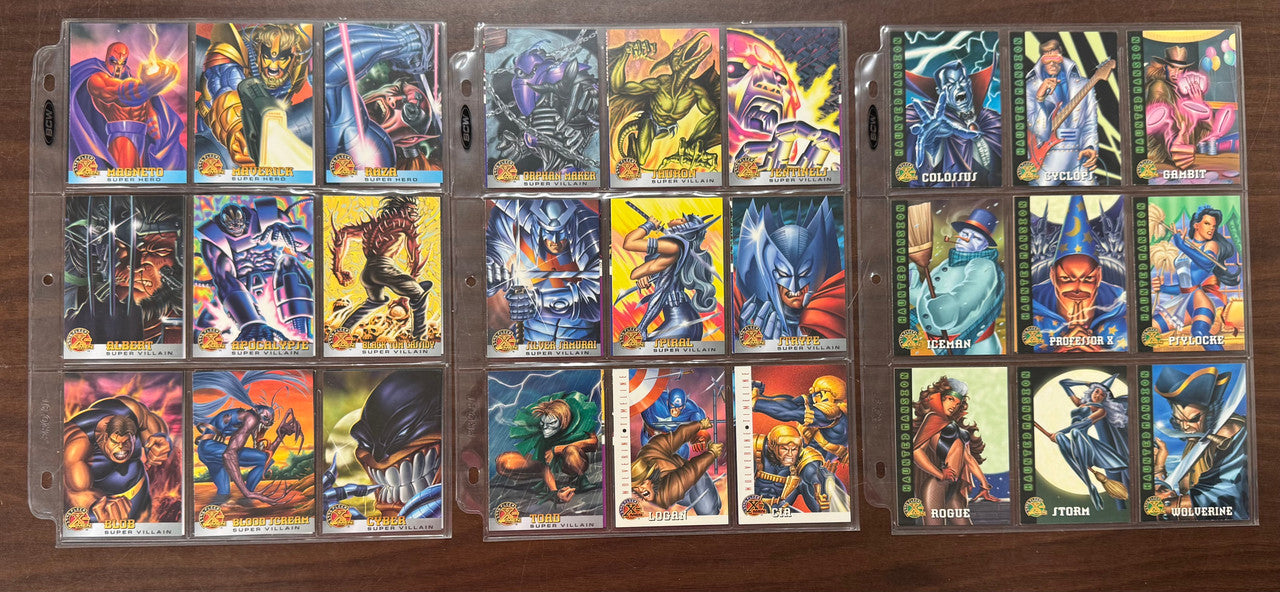 1996 Fleer X-Men Marvel Complete Base Set (100) NM
