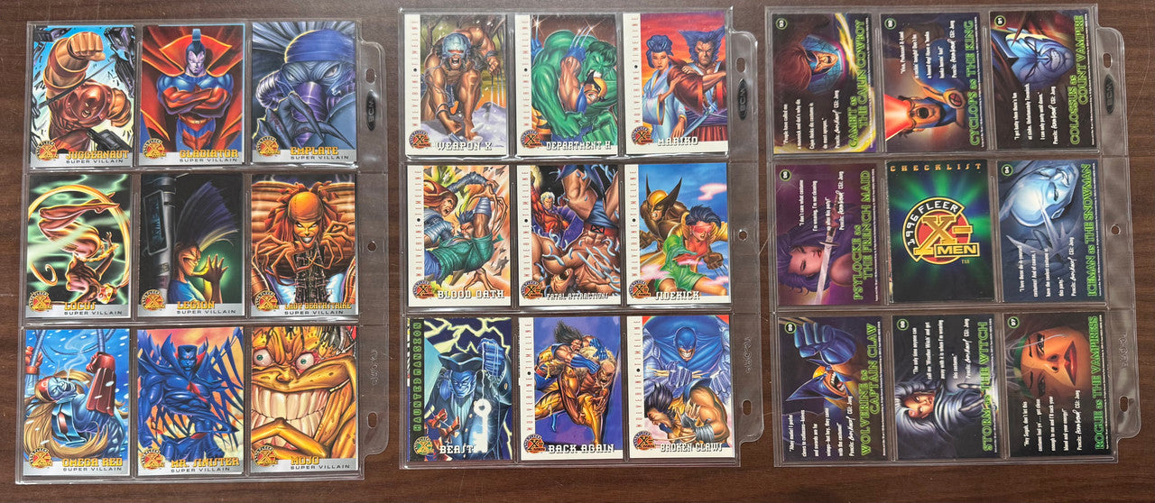 1996 Fleer X-Men Marvel Complete Base Set (100) NM
