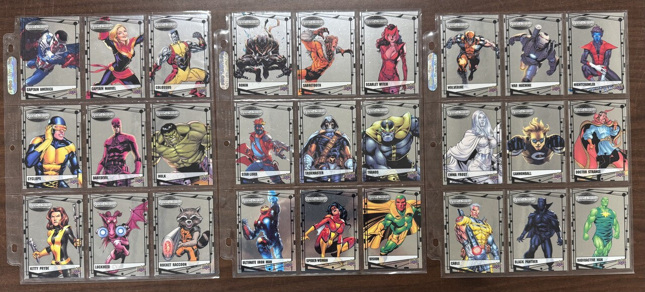 2015 Upper Deck Marvel Vibranium Complete Base Set (90) NM