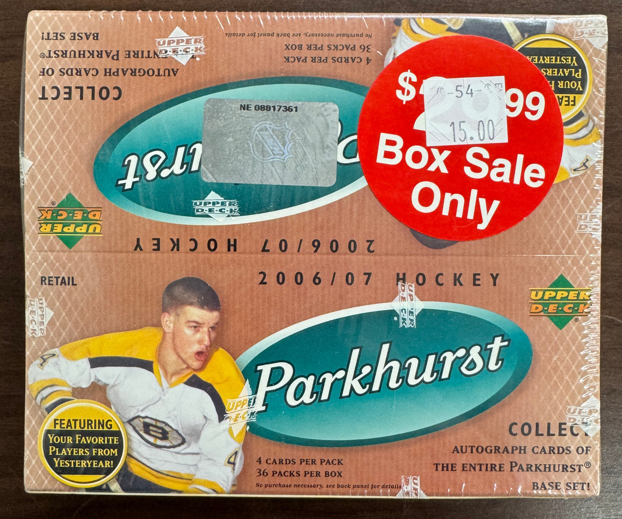 2006/07 Upper Deck Parkhurst Hockey 36 Pack Box  Factory Sealed