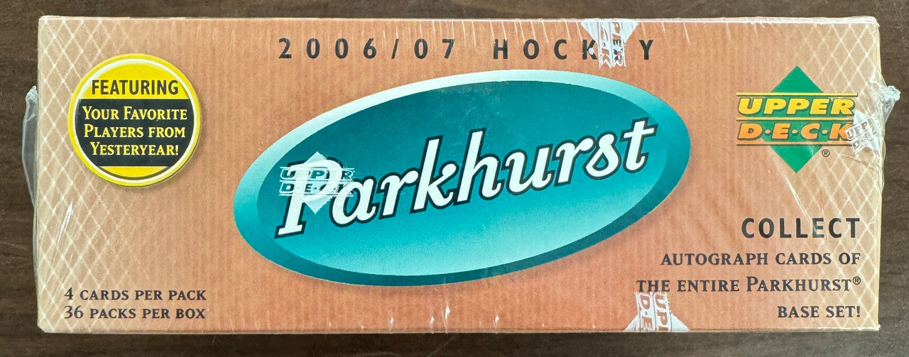 2006/07 Upper Deck Parkhurst Hockey 36 Pack Box  Factory Sealed