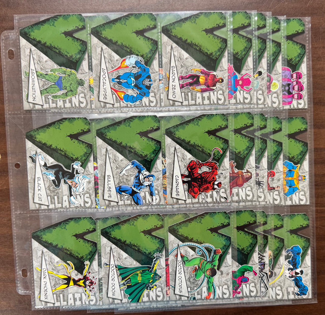 2012 Upper Deck Marvel Beginnings Villains Complete Insert Set (45) NM