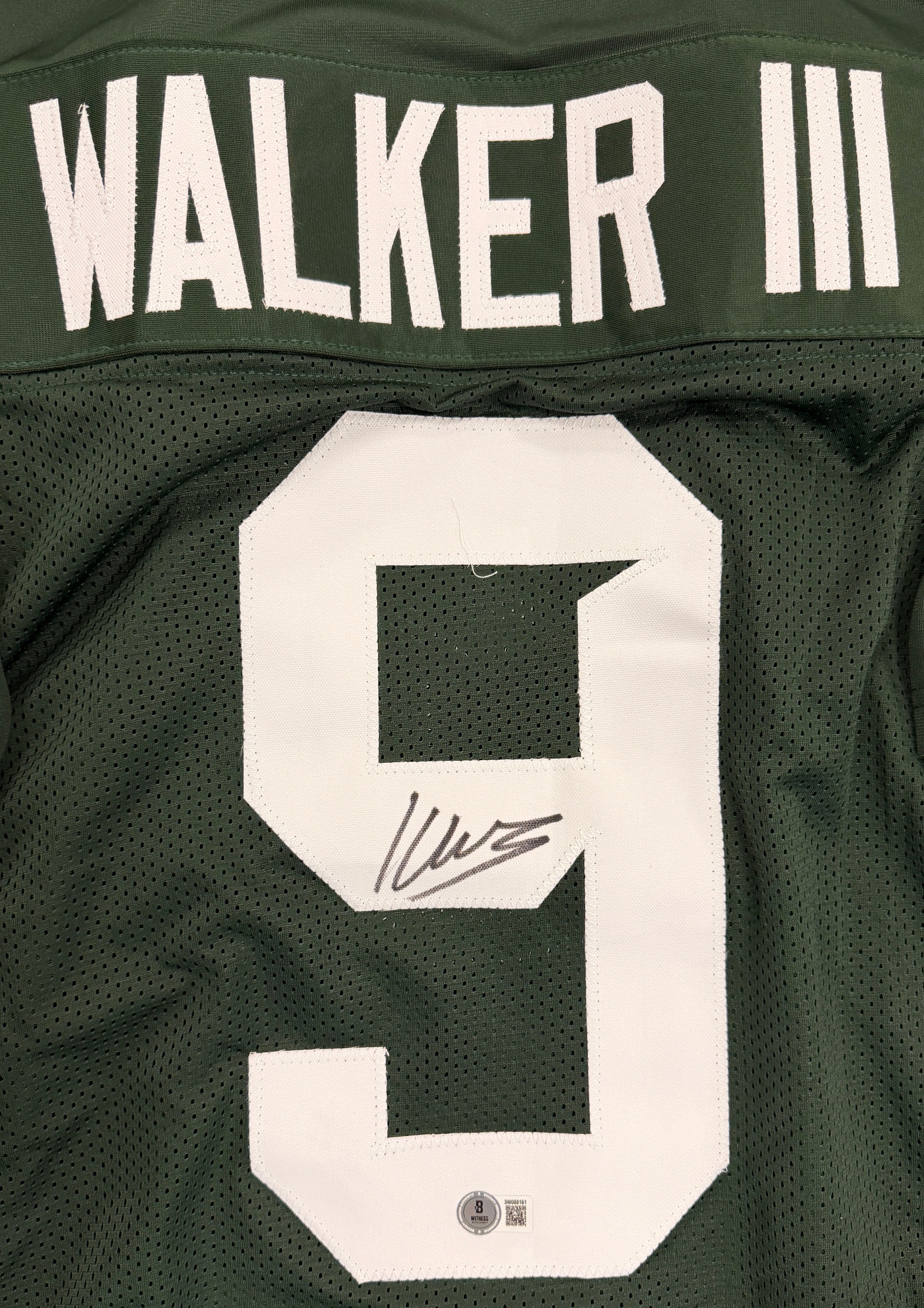 Kenneth Walker III Signed Autographed Custom Green MSU Jersey BAS