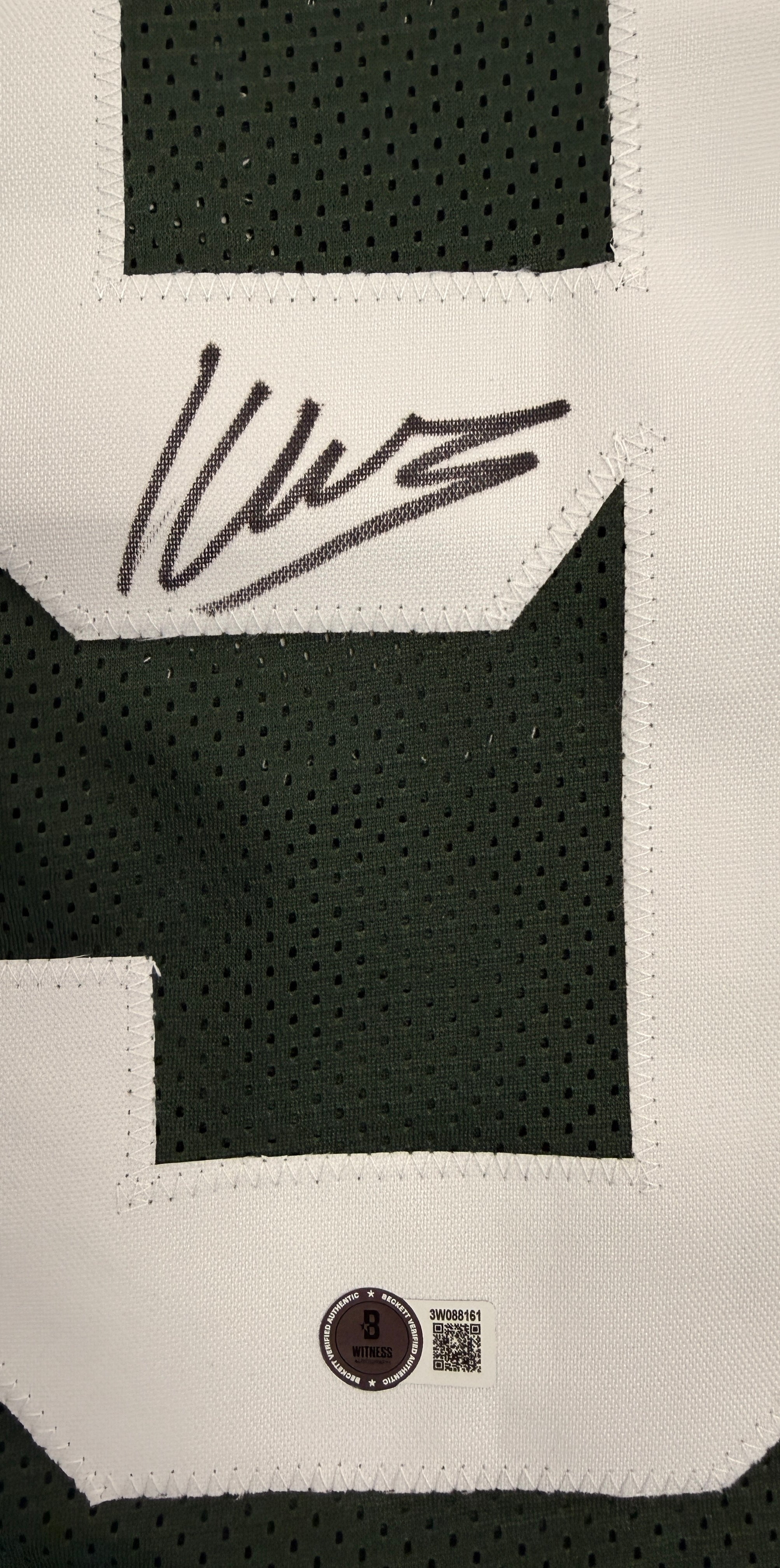 Kenneth Walker III Signed Autographed Custom Green MSU Jersey BAS
