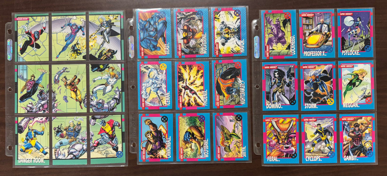 1992 Impel Marvel X-Men Series 1 Complete Set (100) Plus Holograms (5) EX