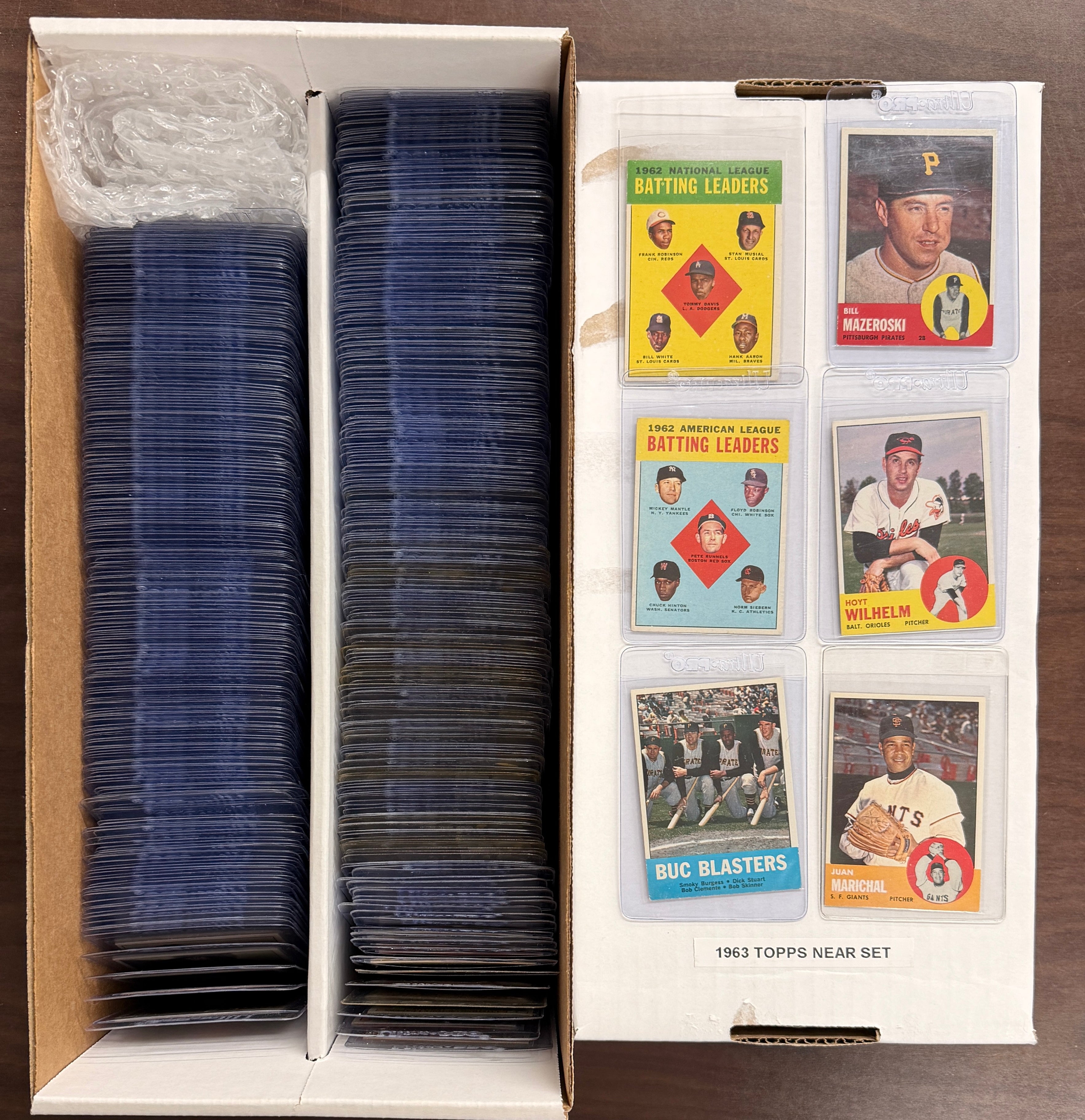 1963 Topps Baseball Near Complete Set (538/576) EX-EX/MT