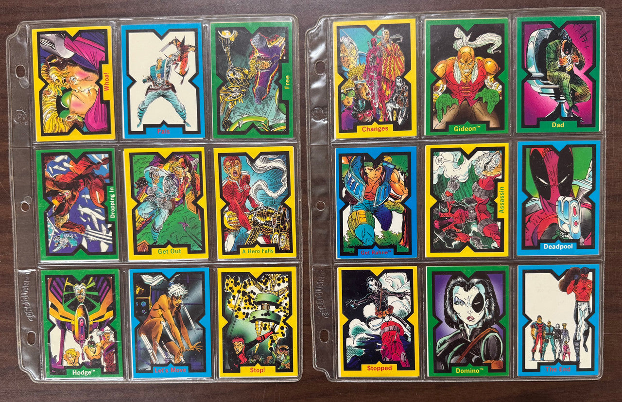 1991 Marvel Comic Images X-Force Complete Card Set (90) EX