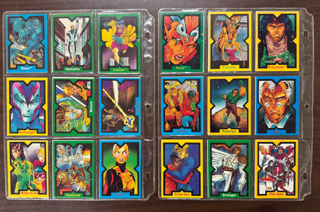 1991 Marvel Comic Images X-Force Complete Card Set (90) EX