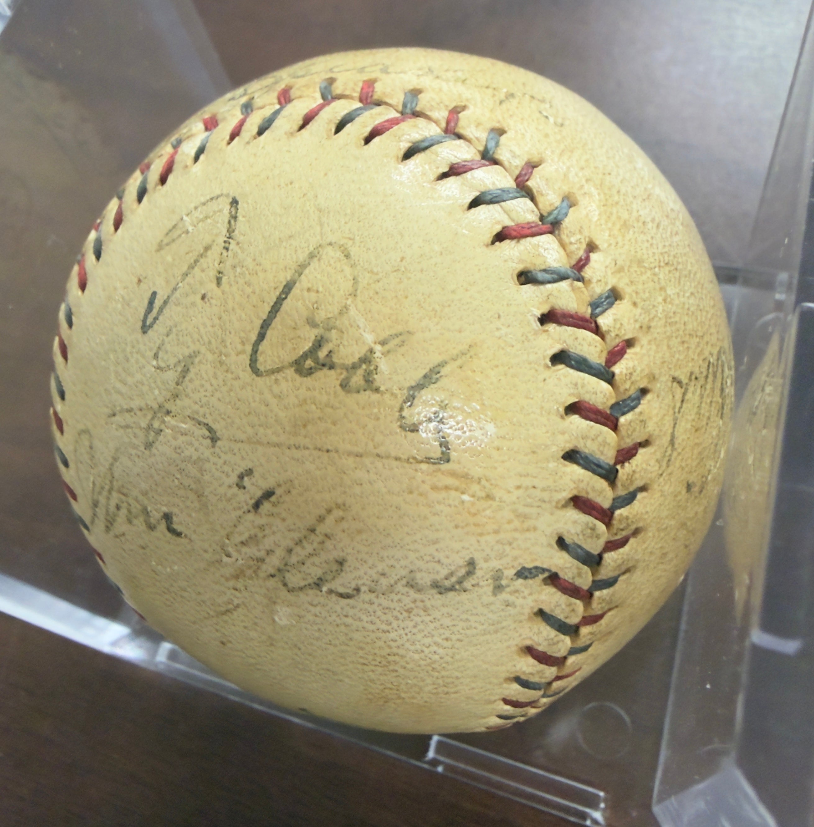 Ty Cobb Signed Autographed OAL Baseball + Speaker, Collins, Gleason JSA