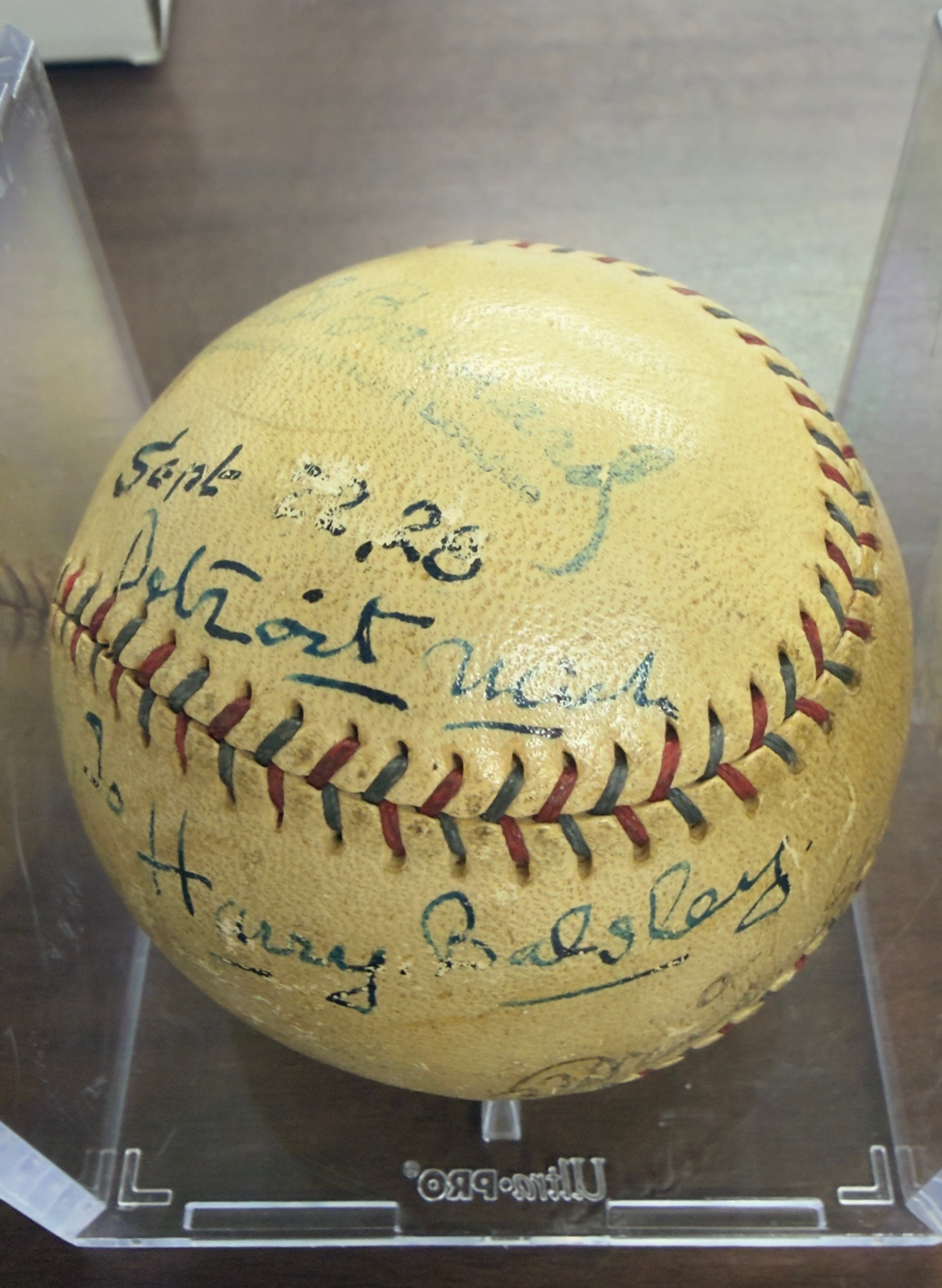 Ty Cobb Signed Autographed OAL Baseball + Speaker, Collins, Gleason JSA