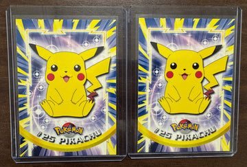 1999 Topps Pokemon Series 1 Red Logo Pikachu #25 Set NM