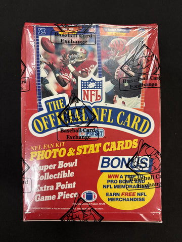 1989 Pro Set Football Series One Box BBCE Wrapped/Sealed FASC