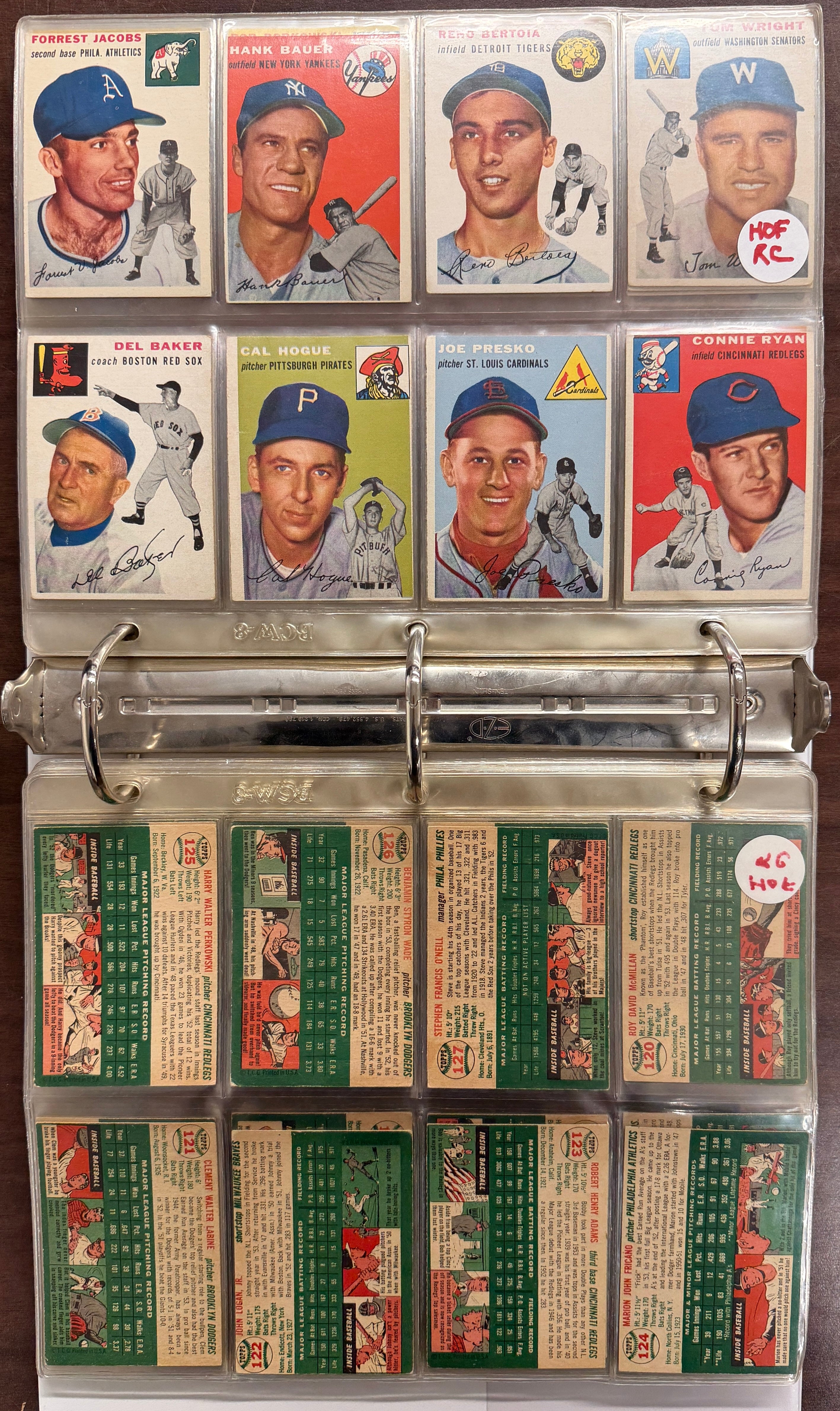 1954 Topps Baseball Complete Set (250) VG-VG/EX