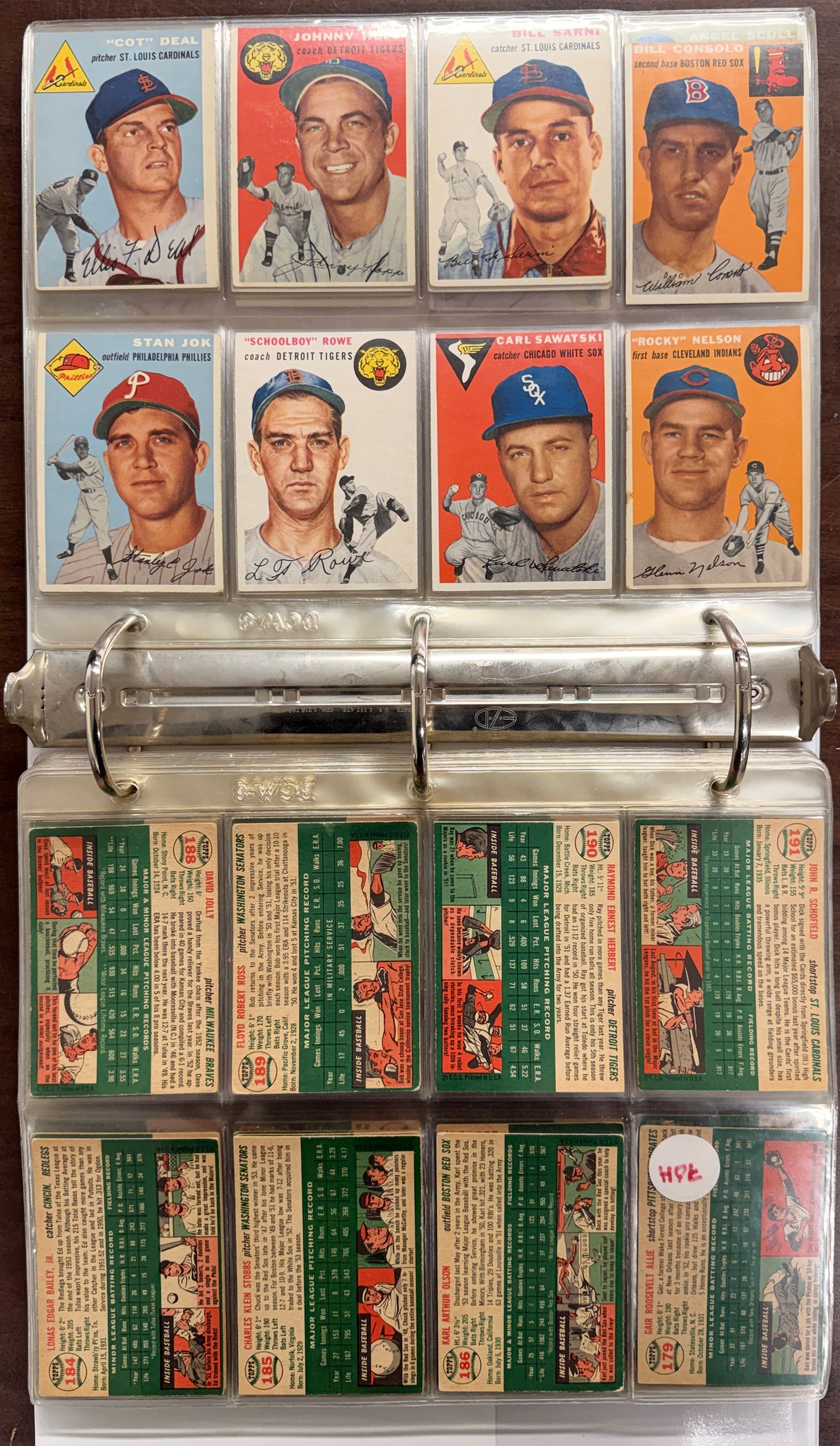 1954 Topps Baseball Complete Set (250) VG-VG/EX
