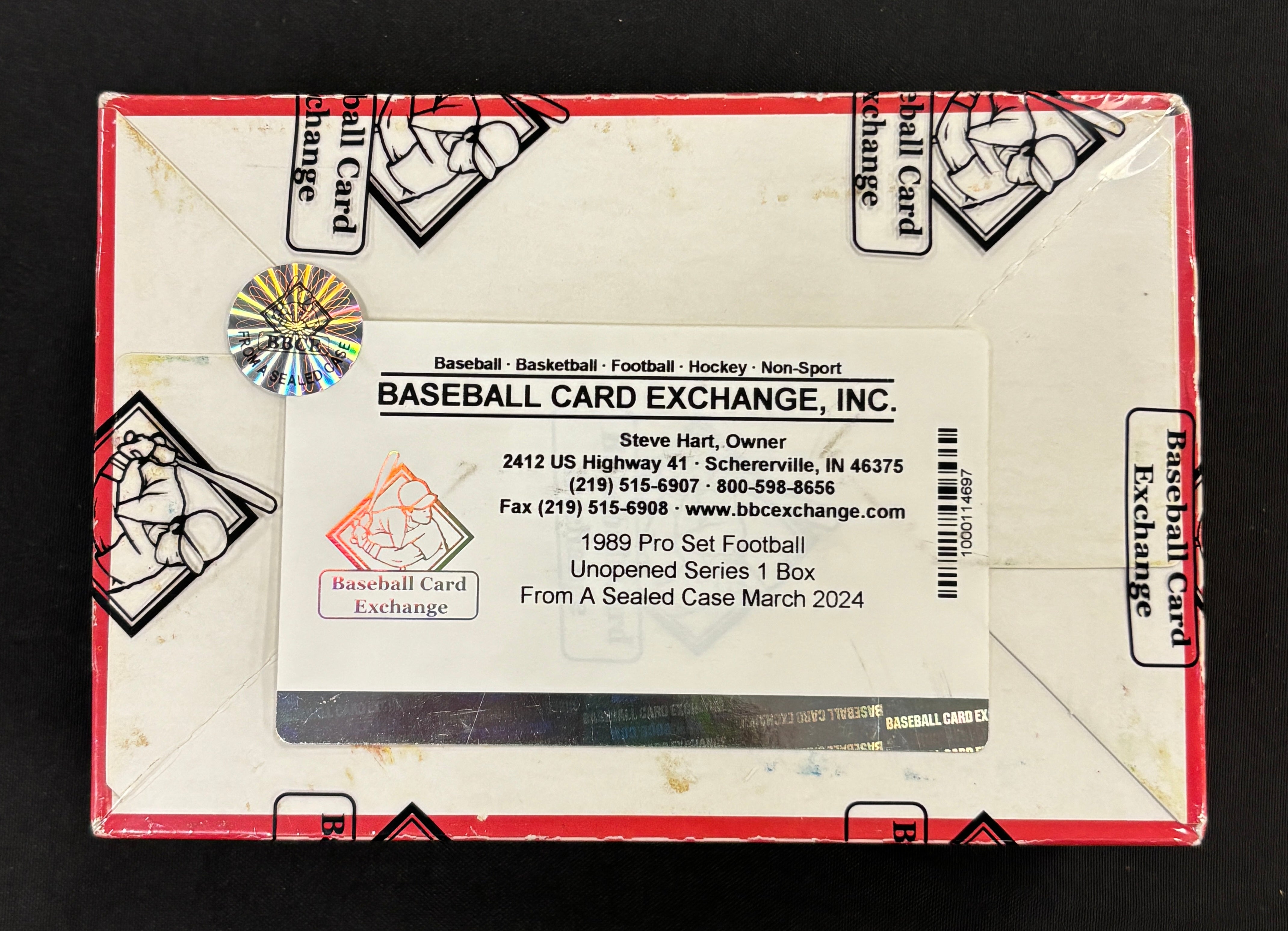 1989 Pro Set Football Series One Box BBCE Wrapped/Sealed FASC