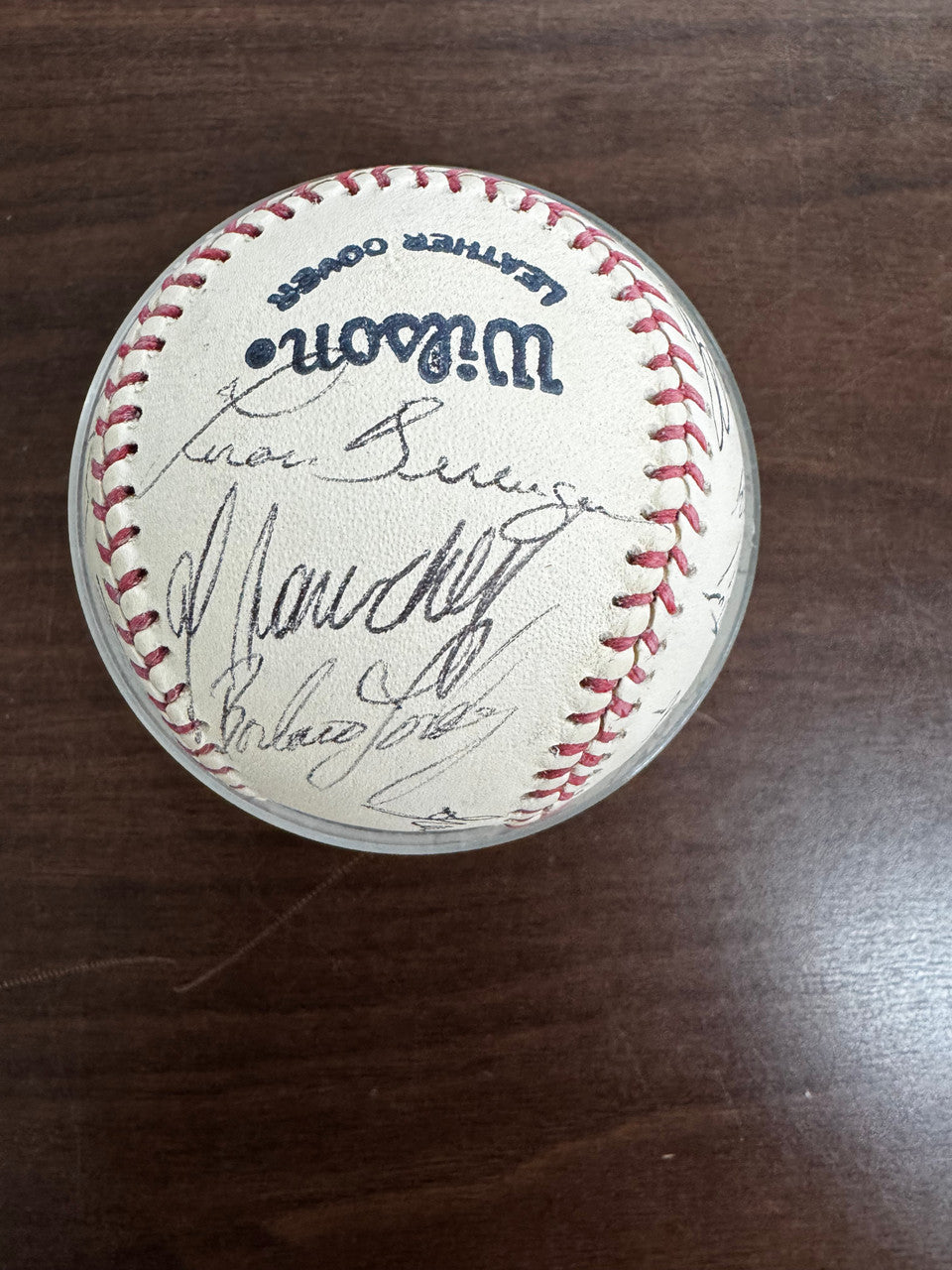 1986 Detroit Tigers Team Signed Autographed Wilson Baseball
