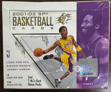 2001/02 Upper Deck SPx Basketball Hobby Box Factory Sealed