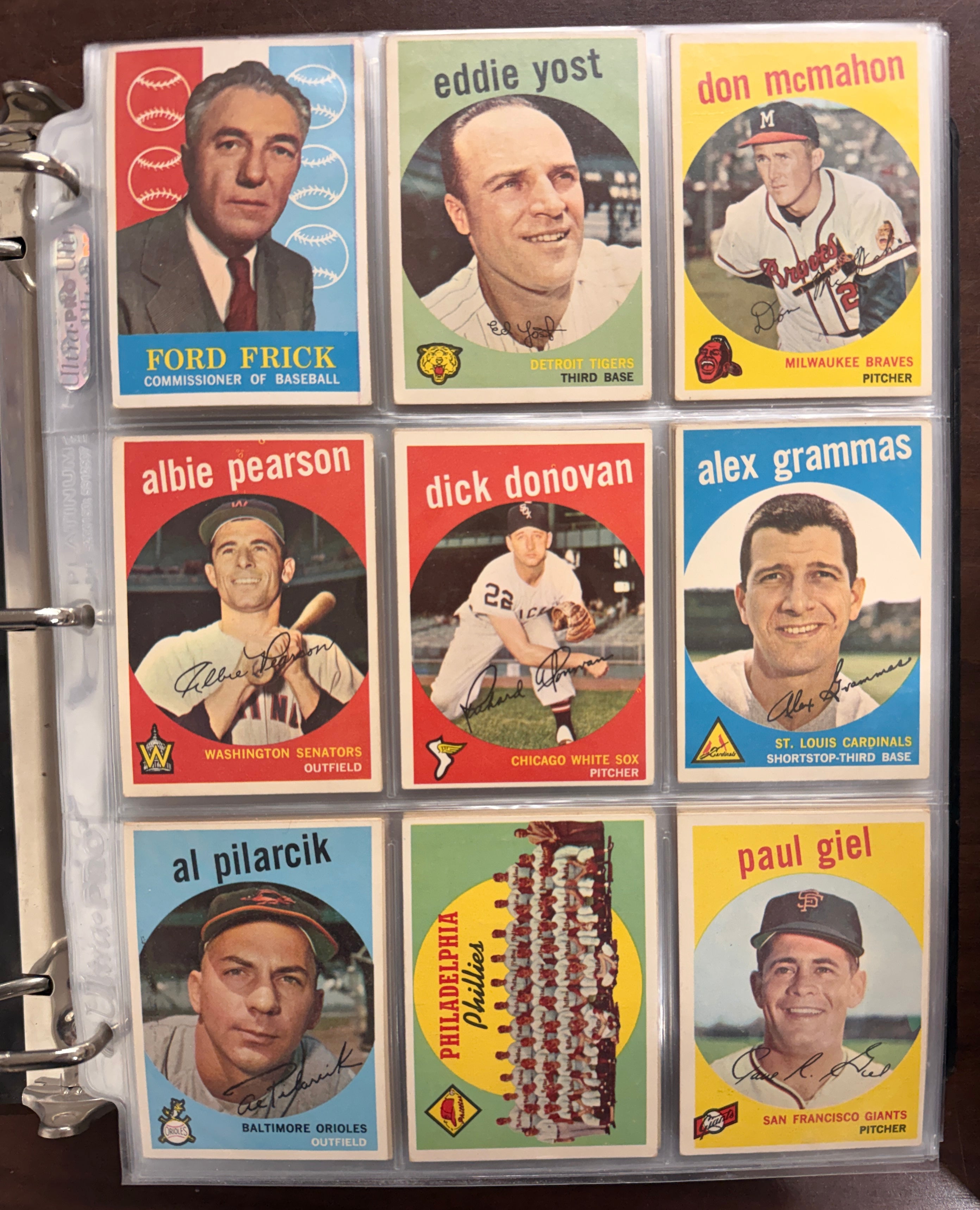 1959 Topps Baseball Complete Set (572) VG/EX-EX Includes 59 Variations