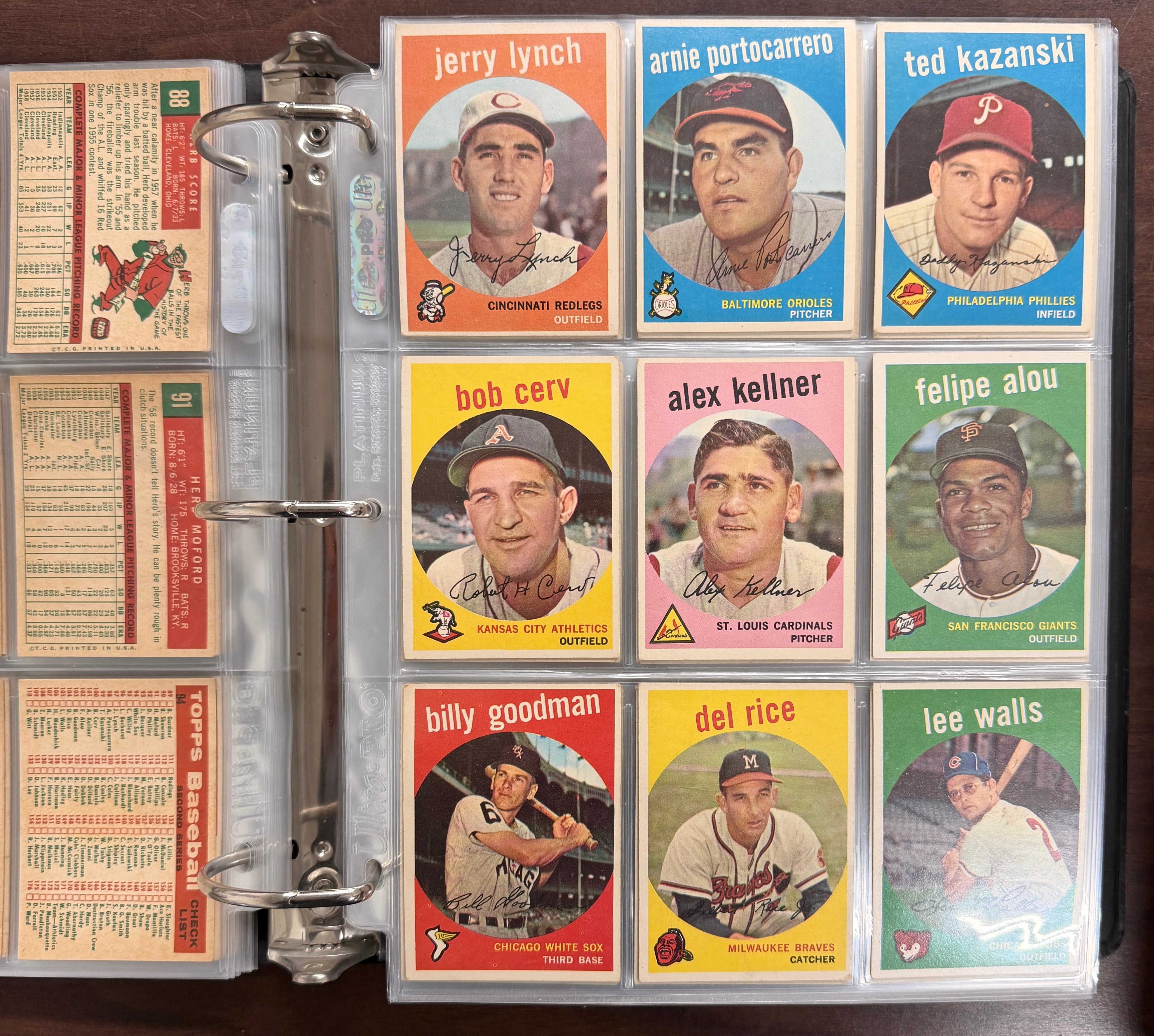 1959 Topps Baseball Complete Set (572) VG/EX-EX Includes 59 Variations