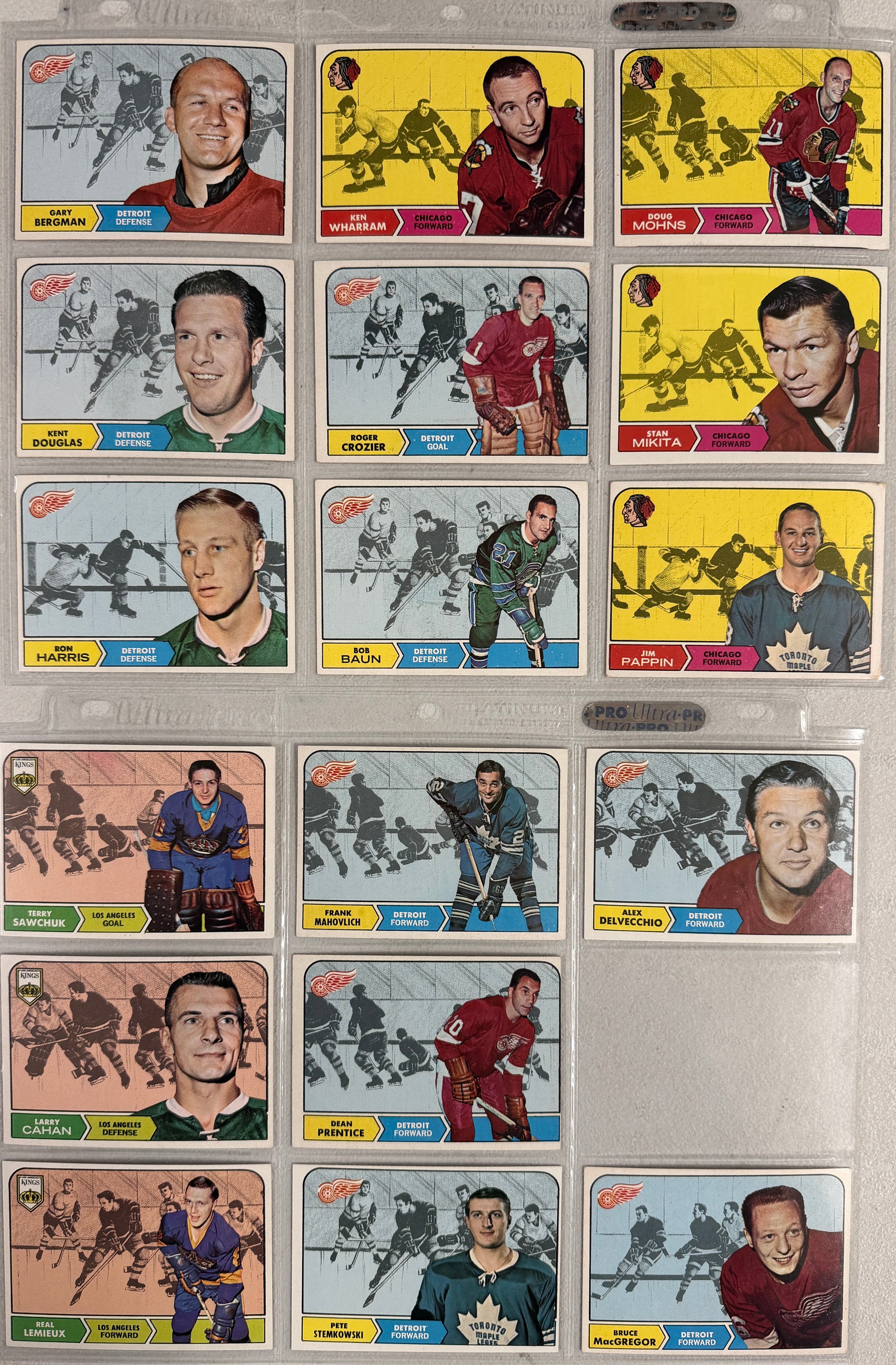 1968/69 Topps Hockey Complete Set (132) VG/EX-EX/MT