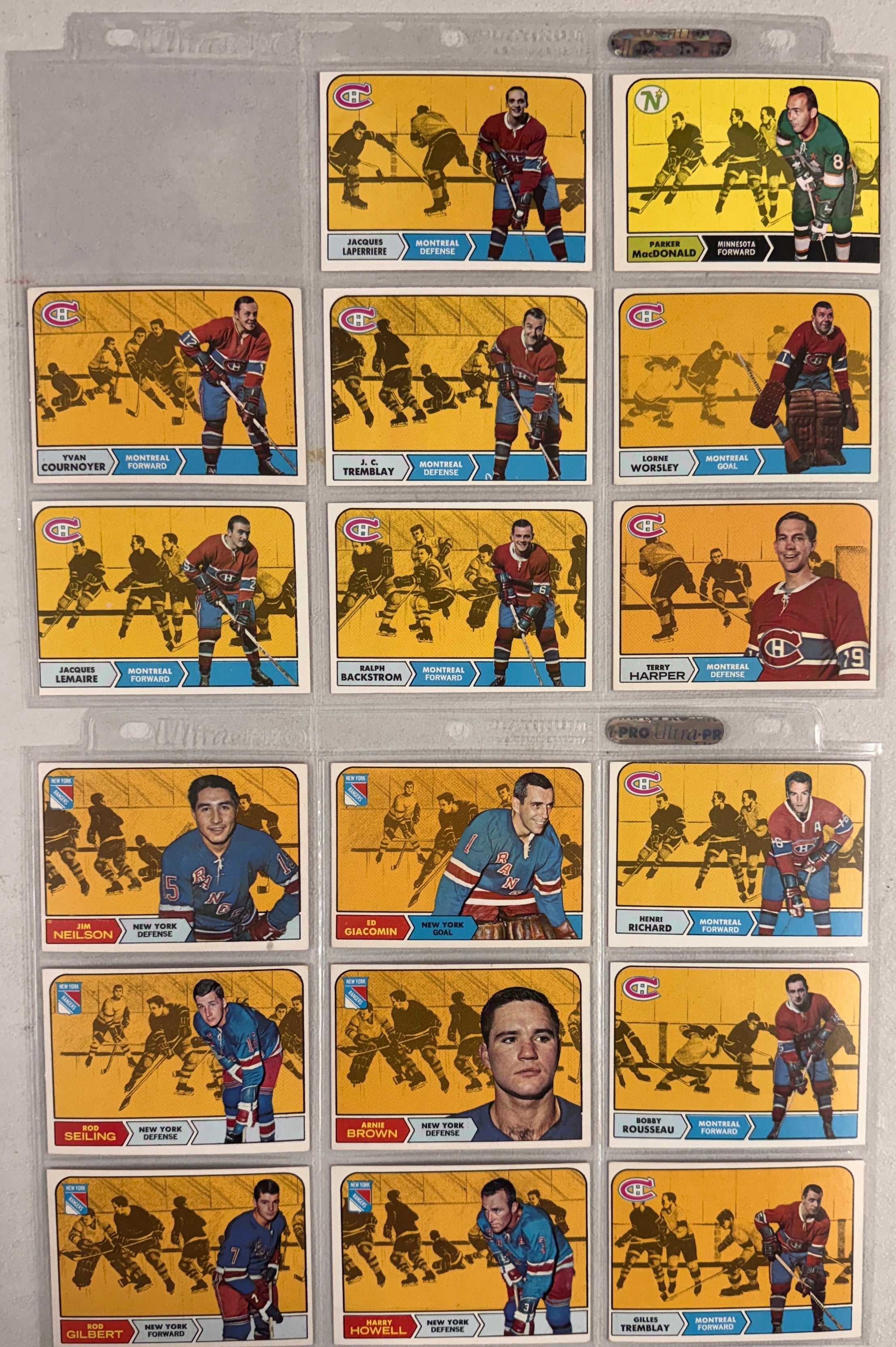 1968/69 Topps Hockey Complete Set (132) VG/EX-EX/MT